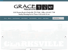 Tablet Screenshot of clarksvillegrace.org